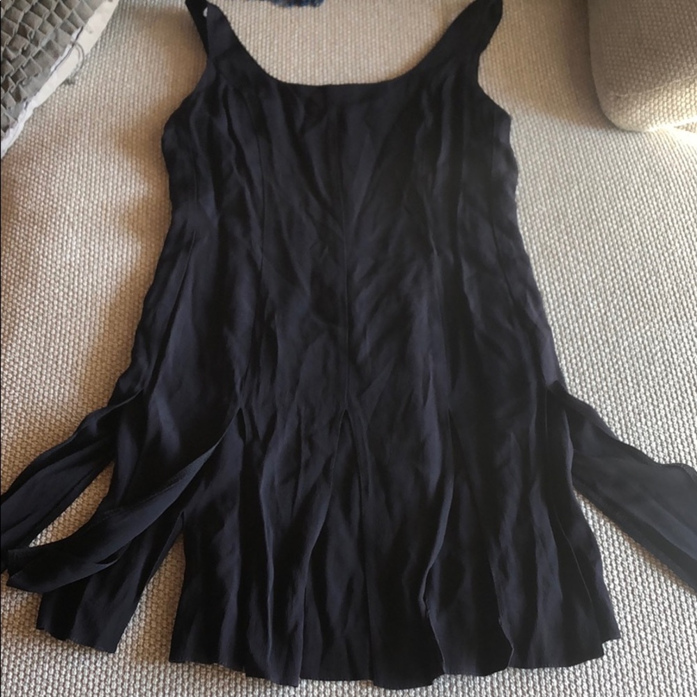 Black fringe dress